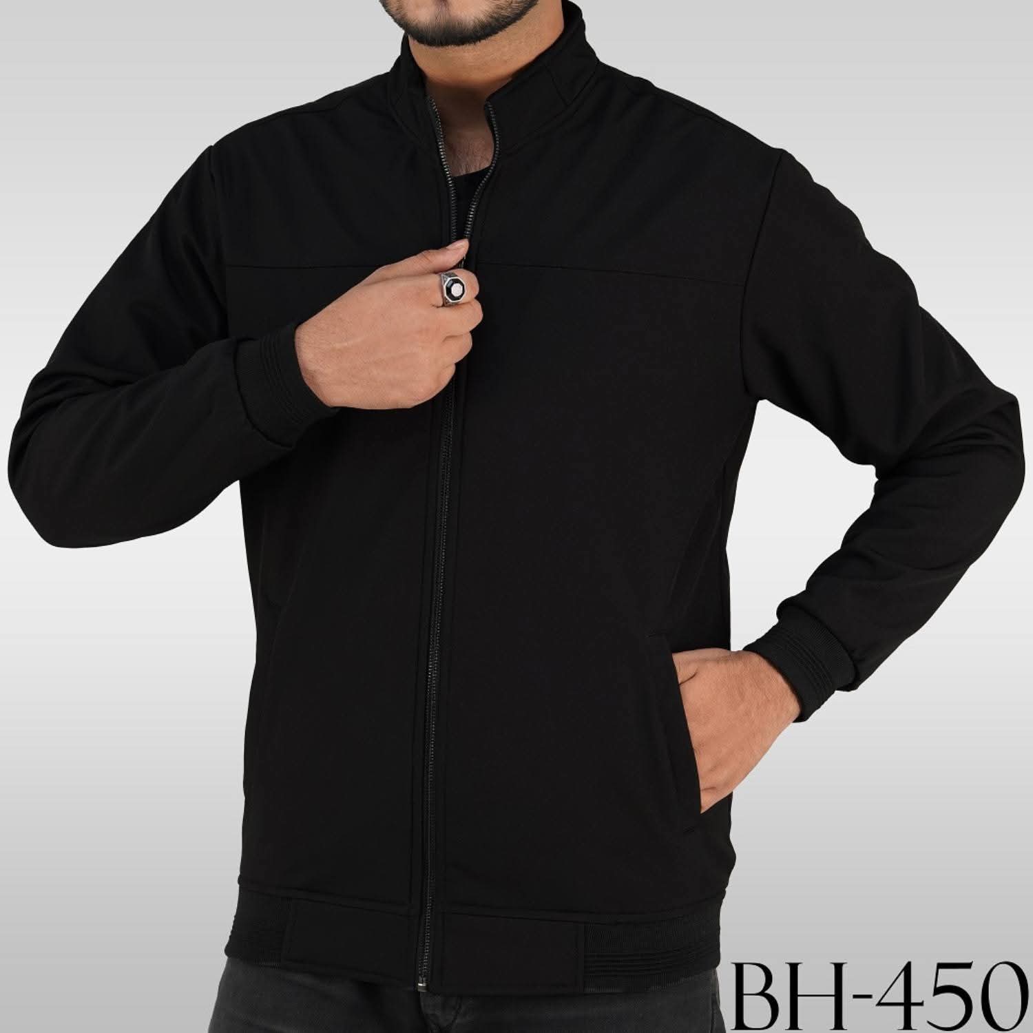 Winter saskin padding jacket- black